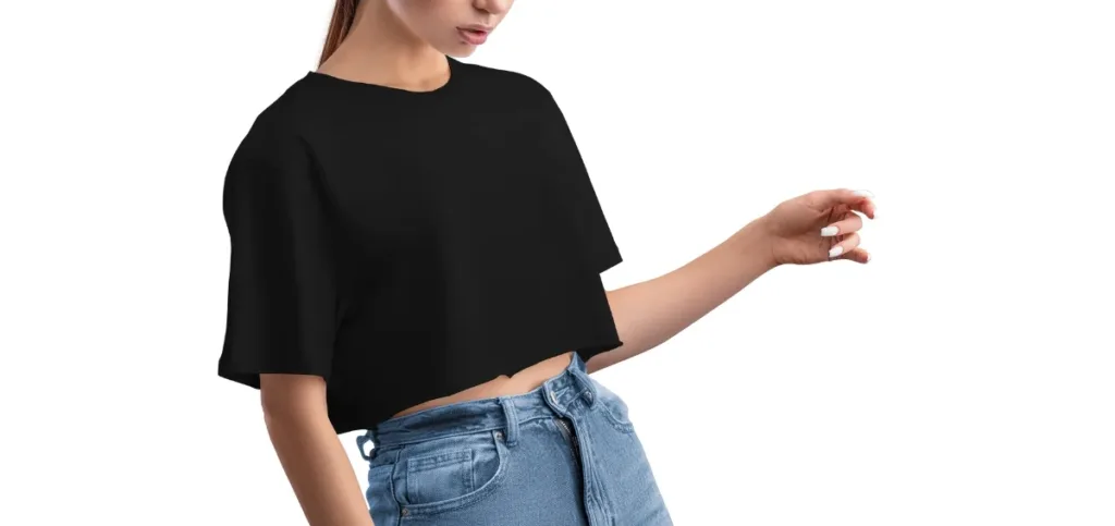 High Waist Oversized Joggers With A Crop Top