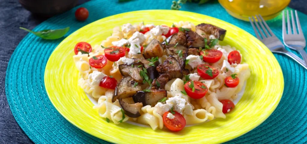Pasta With Grilled Eggplant