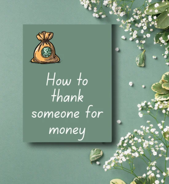 Personal Development - What’s the Best Way to Thank Someone for Money?