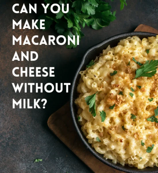 Food - Can You Make Macaroni and Cheese Without Milk?