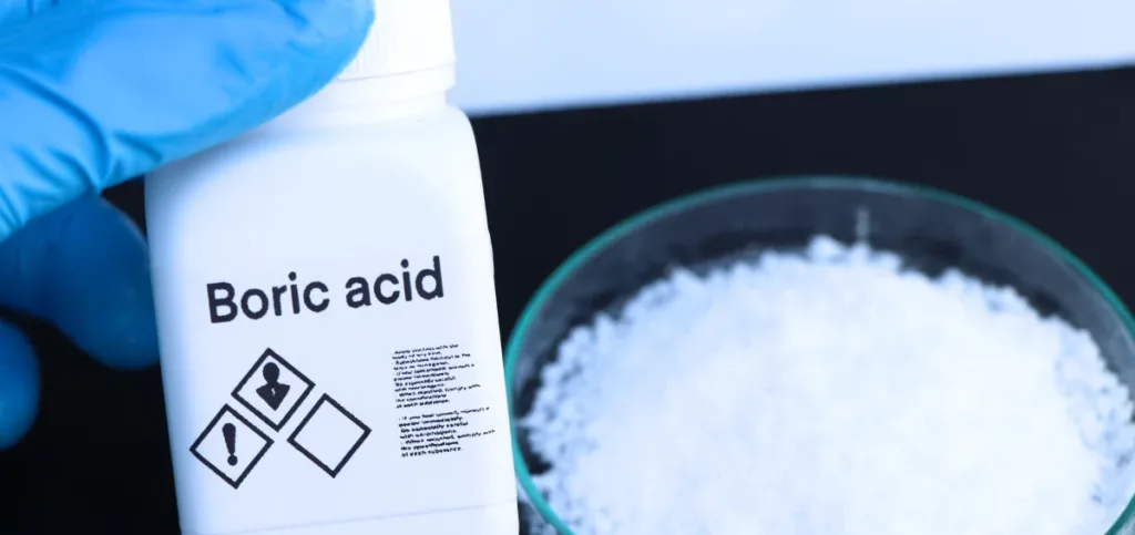 How long does boric acid take to dissolve