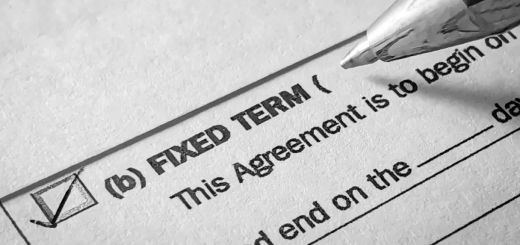 Fixed term contract