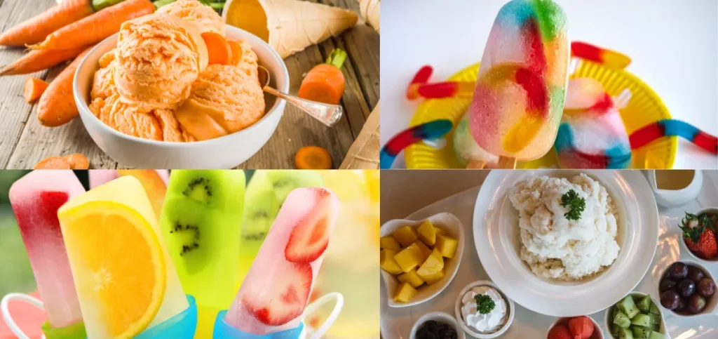 Fruit and Vegetable Ice Creams for Babies