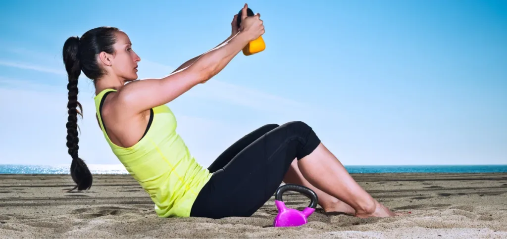 Kettlebell Sit-Up Press Kettlebell Sit-Up Press