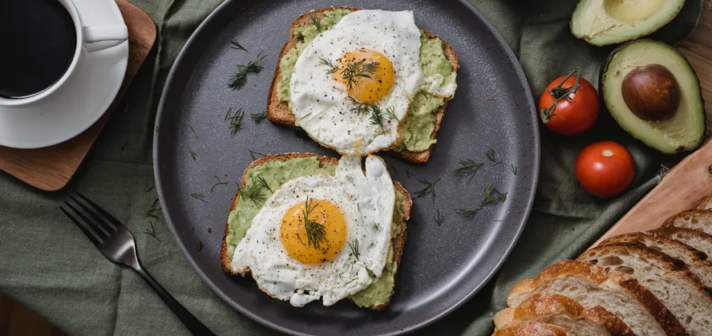 Avocado Toast With Eggs