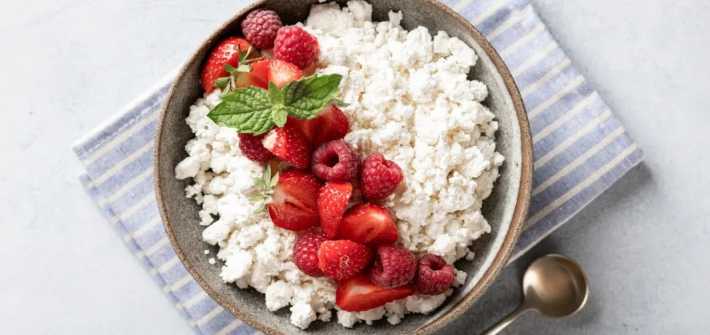 Cottage Cheese Bowl With Fruit