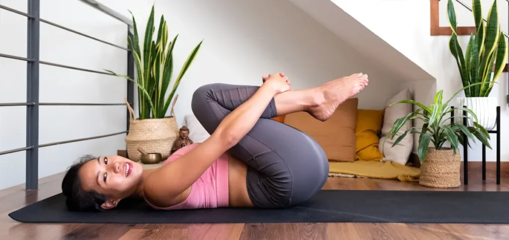 Knee-to-Chest Stretch Knee-to-Chest Stretch